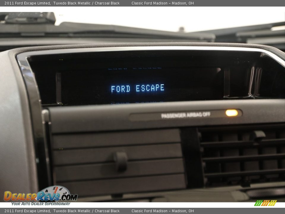 2011 Ford Escape Limited Tuxedo Black Metallic / Charcoal Black Photo #9