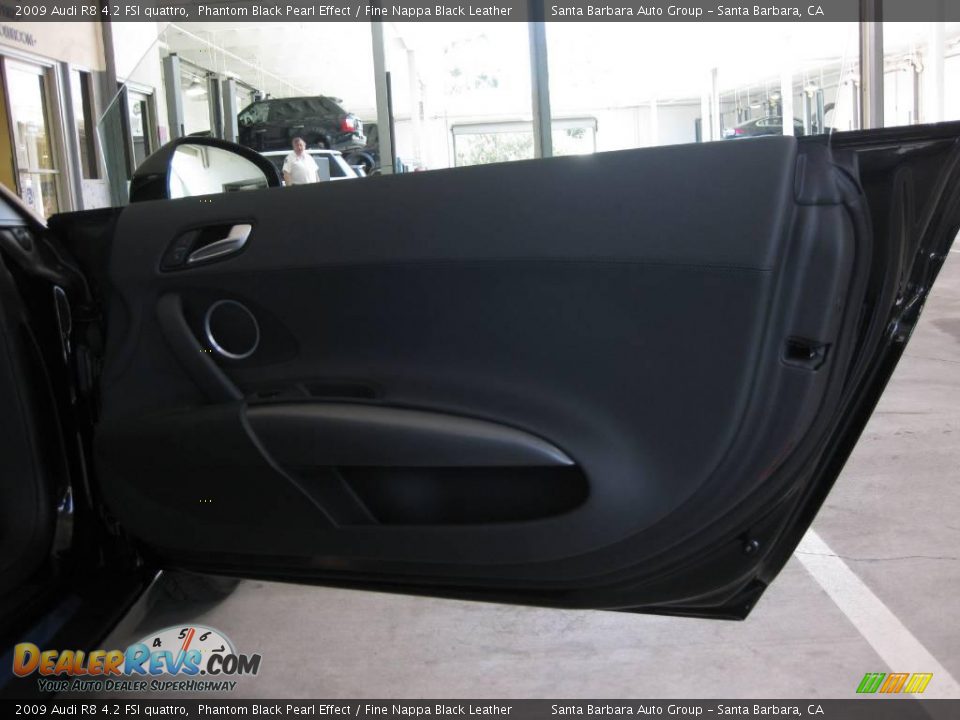 2009 Audi R8 4.2 FSI quattro Phantom Black Pearl Effect / Fine Nappa Black Leather Photo #19