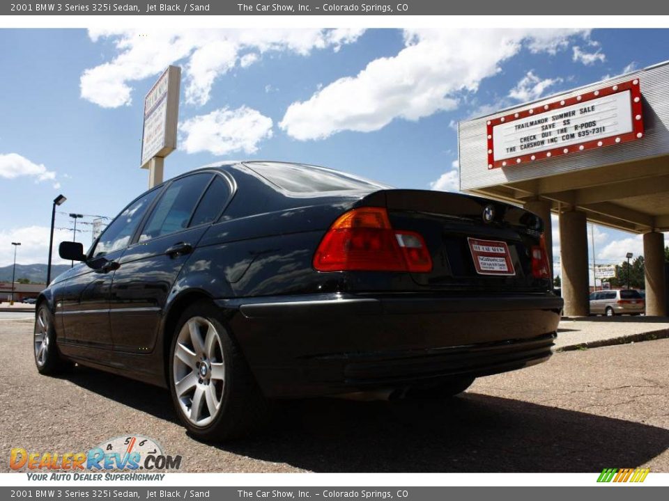 2001 BMW 3 Series 325i Sedan Jet Black / Sand Photo #5