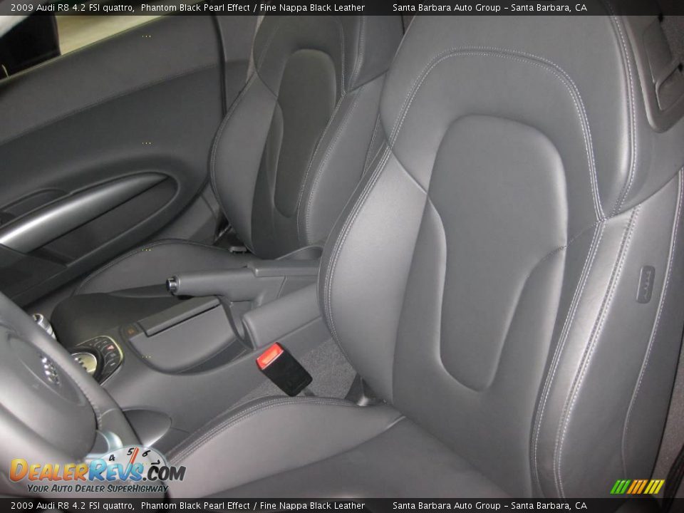 2009 Audi R8 4.2 FSI quattro Phantom Black Pearl Effect / Fine Nappa Black Leather Photo #21