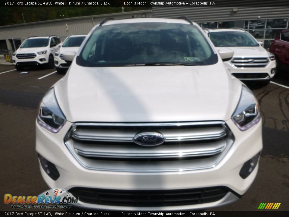2017 Ford Escape SE 4WD White Platinum / Charcoal Black Photo #4