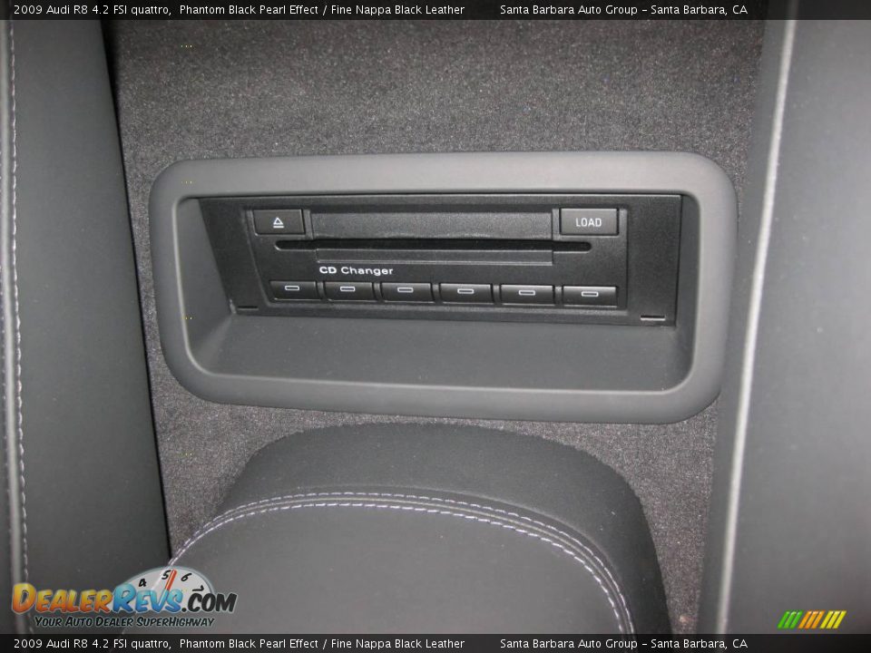 2009 Audi R8 4.2 FSI quattro Phantom Black Pearl Effect / Fine Nappa Black Leather Photo #24