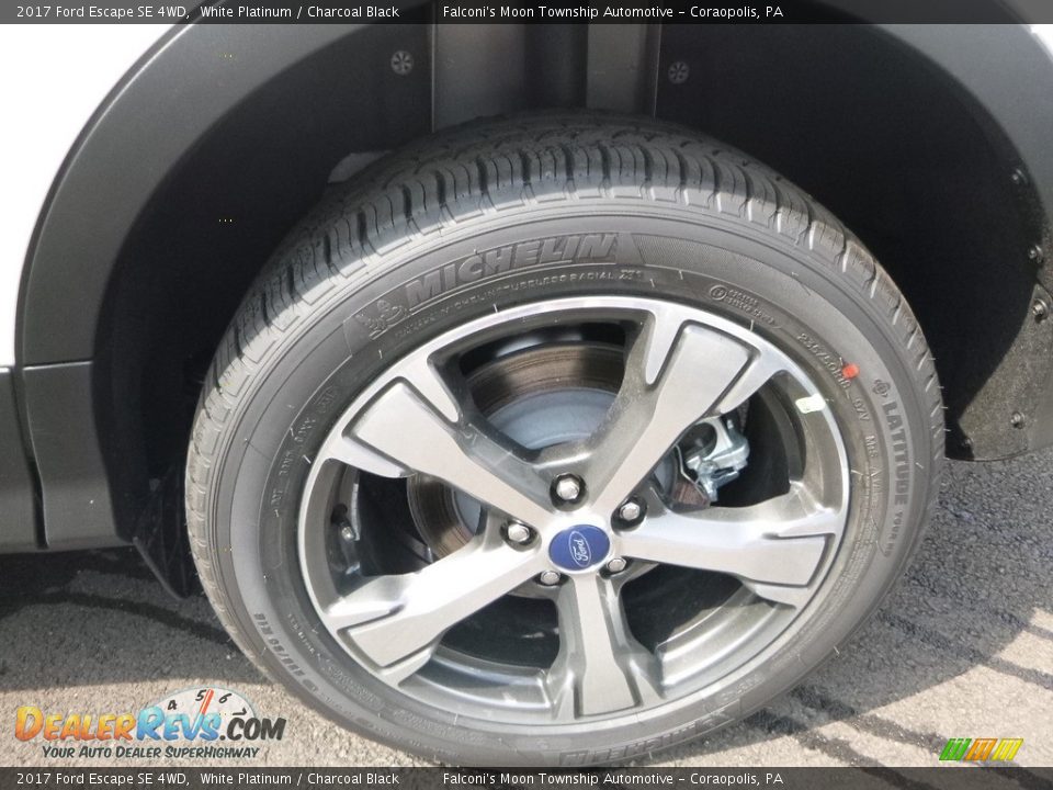 2017 Ford Escape SE 4WD White Platinum / Charcoal Black Photo #7