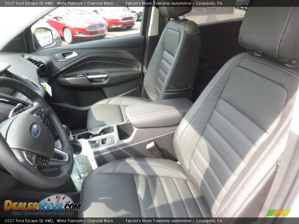 2017 Ford Escape SE 4WD White Platinum / Charcoal Black Photo #11