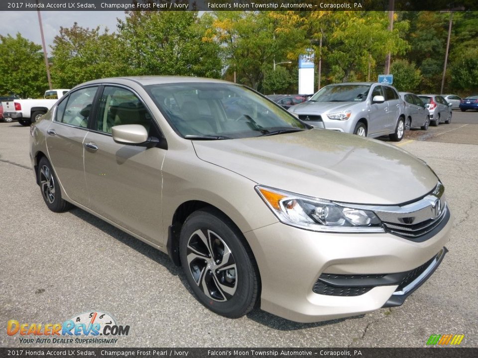 2017 Honda Accord LX Sedan Champagne Frost Pearl / Ivory Photo #5