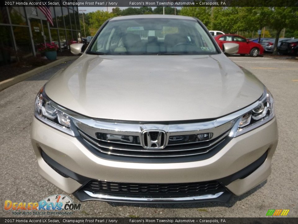 2017 Honda Accord LX Sedan Champagne Frost Pearl / Ivory Photo #6