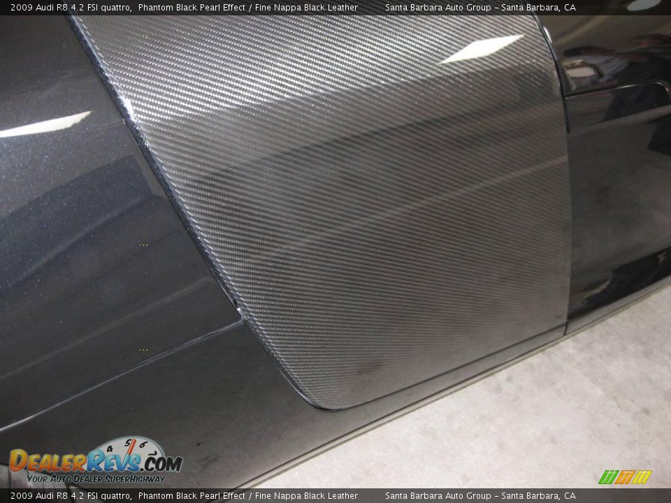 2009 Audi R8 4.2 FSI quattro Phantom Black Pearl Effect / Fine Nappa Black Leather Photo #28