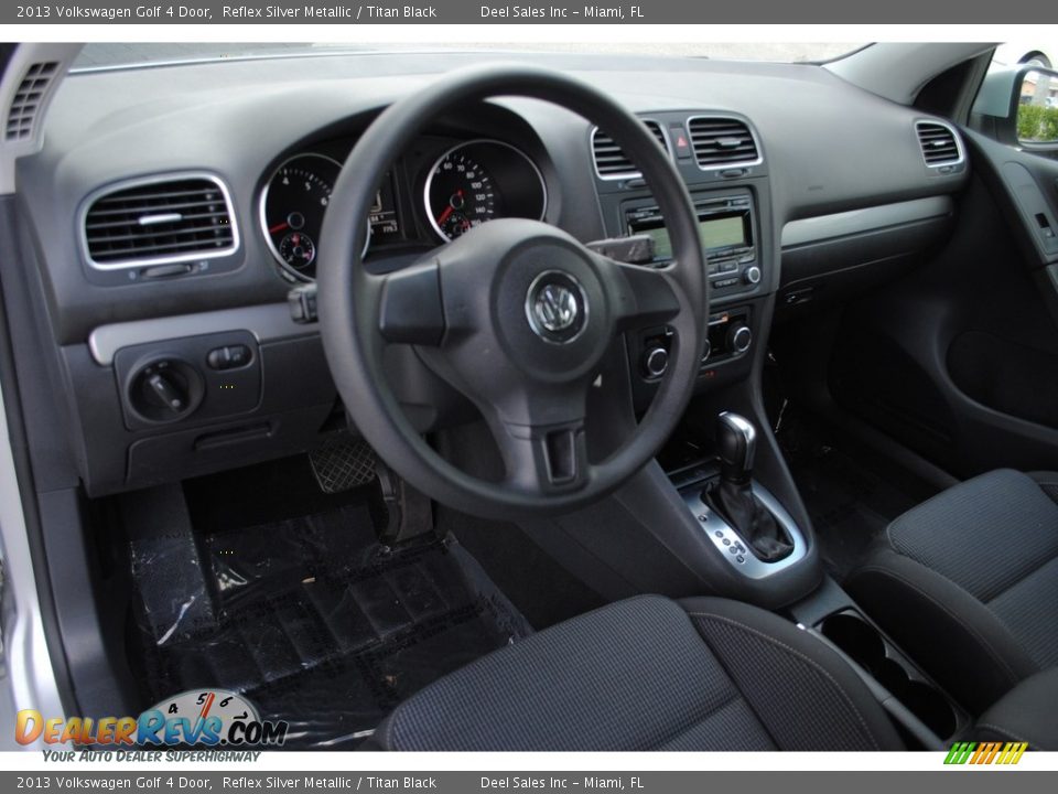 2013 Volkswagen Golf 4 Door Reflex Silver Metallic / Titan Black Photo #16