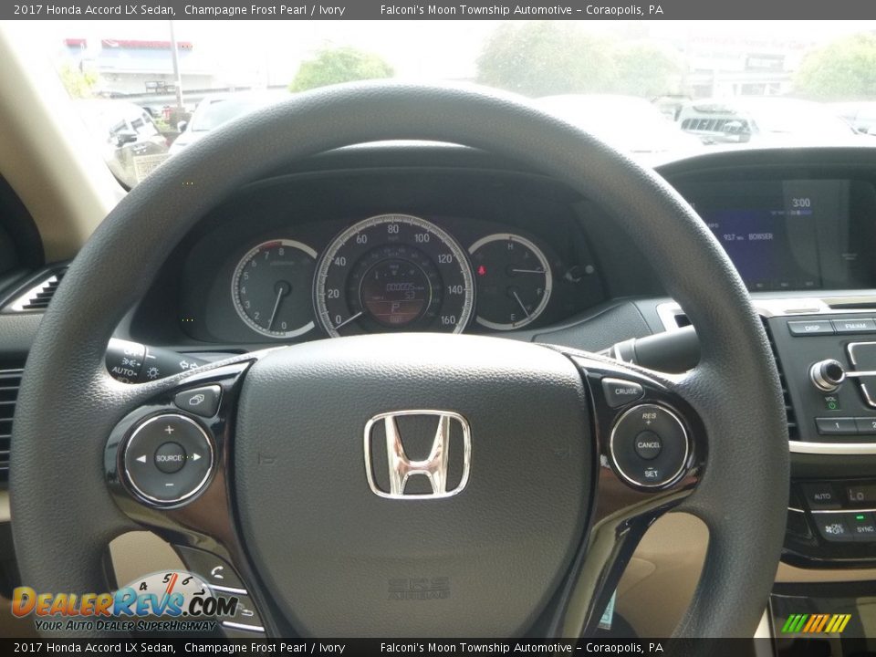 2017 Honda Accord LX Sedan Champagne Frost Pearl / Ivory Photo #13