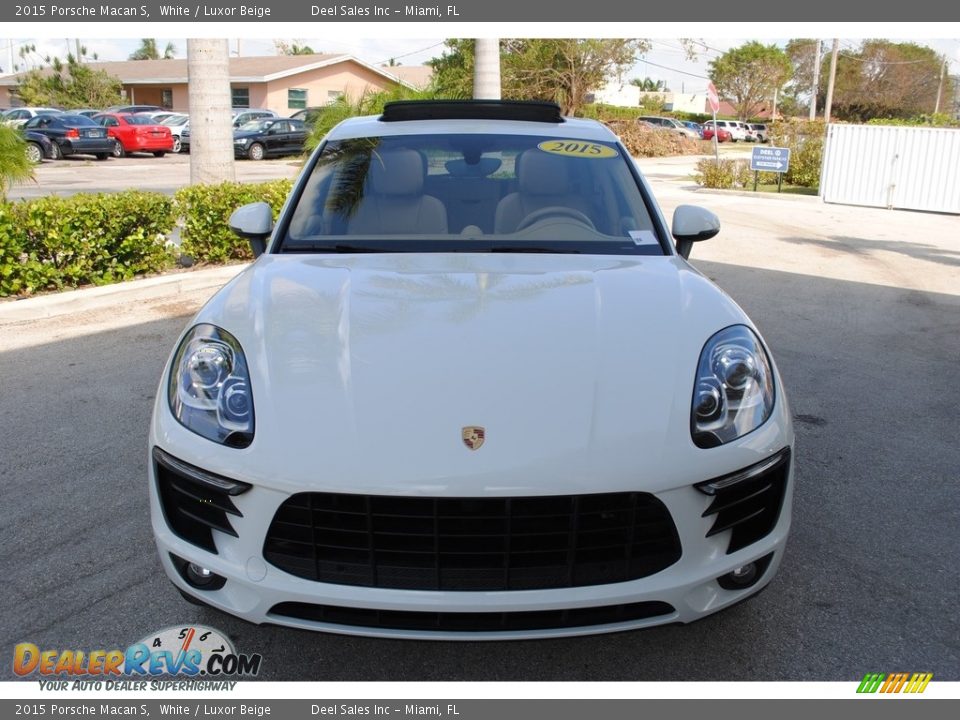 2015 Porsche Macan S White / Luxor Beige Photo #3