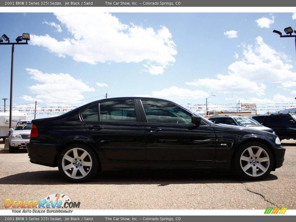 2001 BMW 3 Series 325i Sedan Jet Black / Sand Photo #24