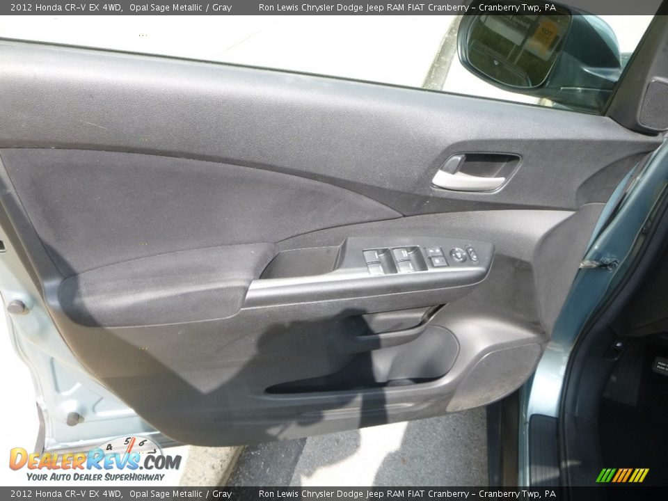 2012 Honda CR-V EX 4WD Opal Sage Metallic / Gray Photo #13
