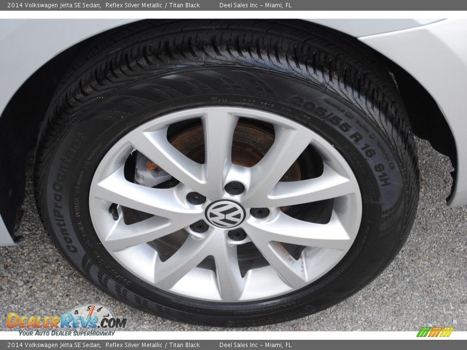 2014 Volkswagen Jetta SE Sedan Reflex Silver Metallic / Titan Black Photo #11