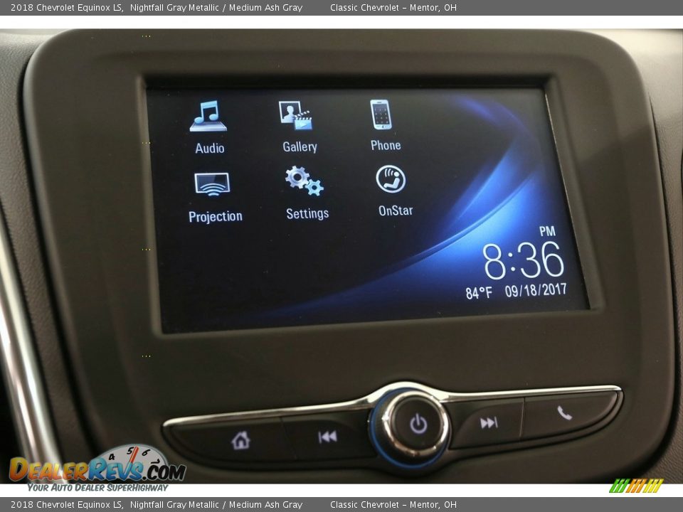 2018 Chevrolet Equinox LS Nightfall Gray Metallic / Medium Ash Gray Photo #18