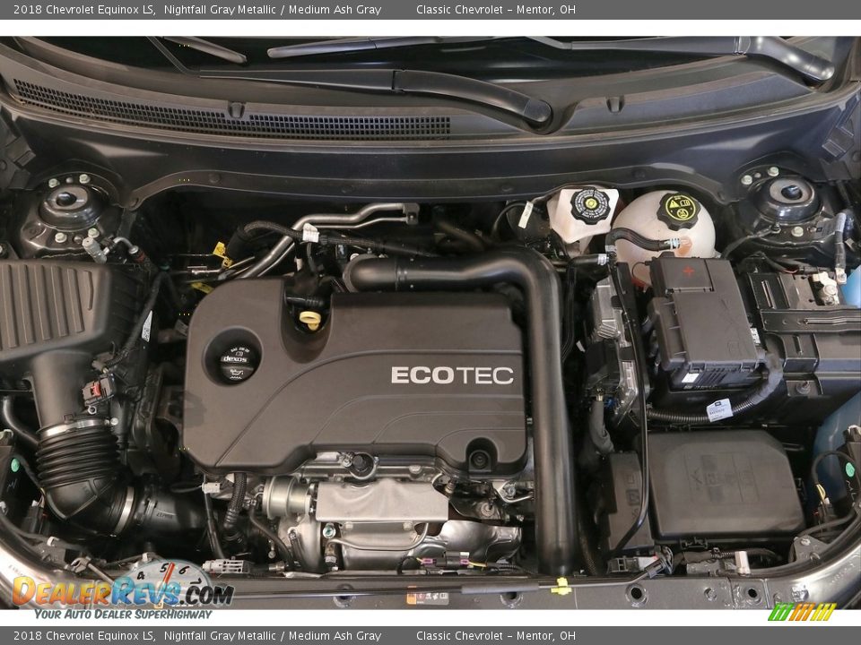 2018 Chevrolet Equinox LS Nightfall Gray Metallic / Medium Ash Gray Photo #34