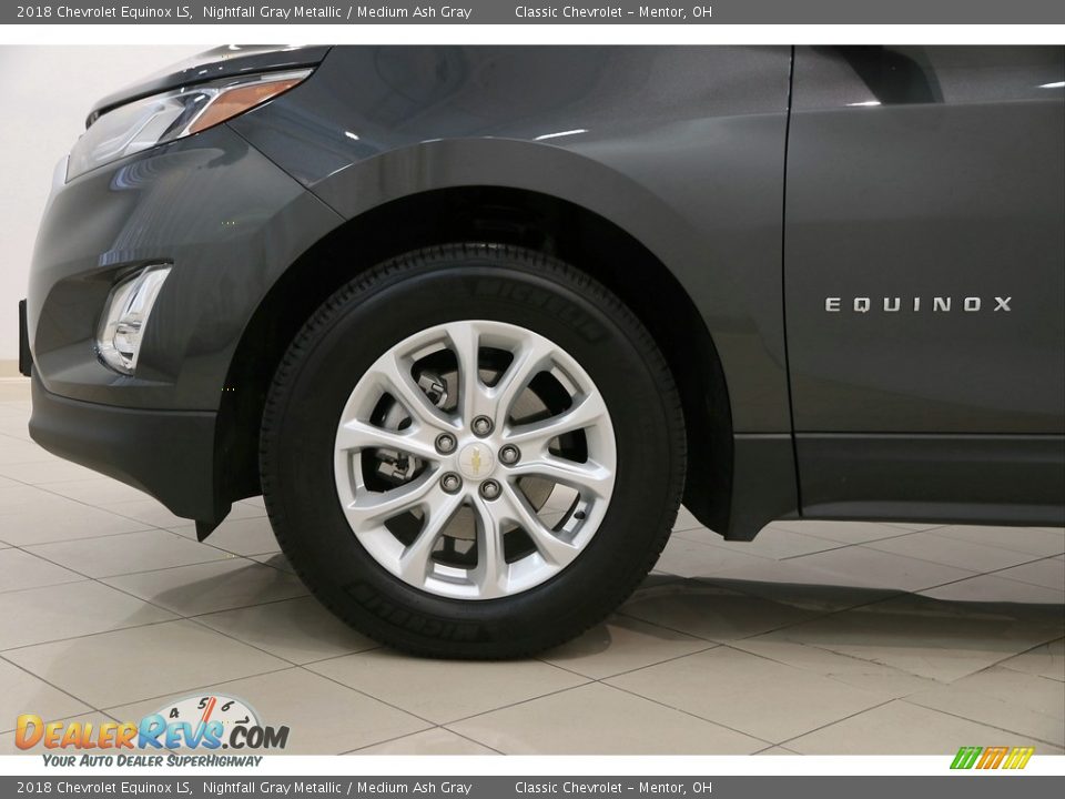 2018 Chevrolet Equinox LS Nightfall Gray Metallic / Medium Ash Gray Photo #35