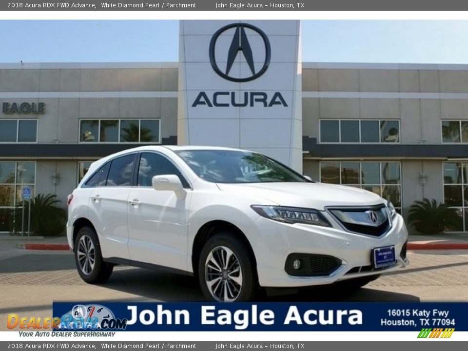2018 Acura RDX FWD Advance White Diamond Pearl / Parchment Photo #1