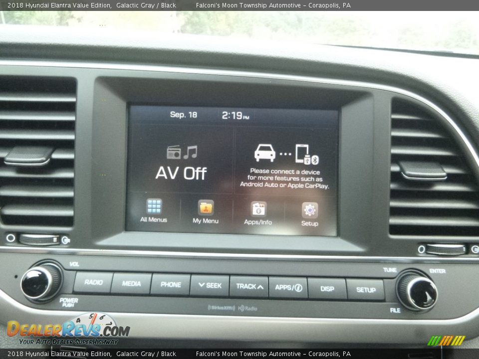2018 Hyundai Elantra Value Edition Galactic Gray / Black Photo #14