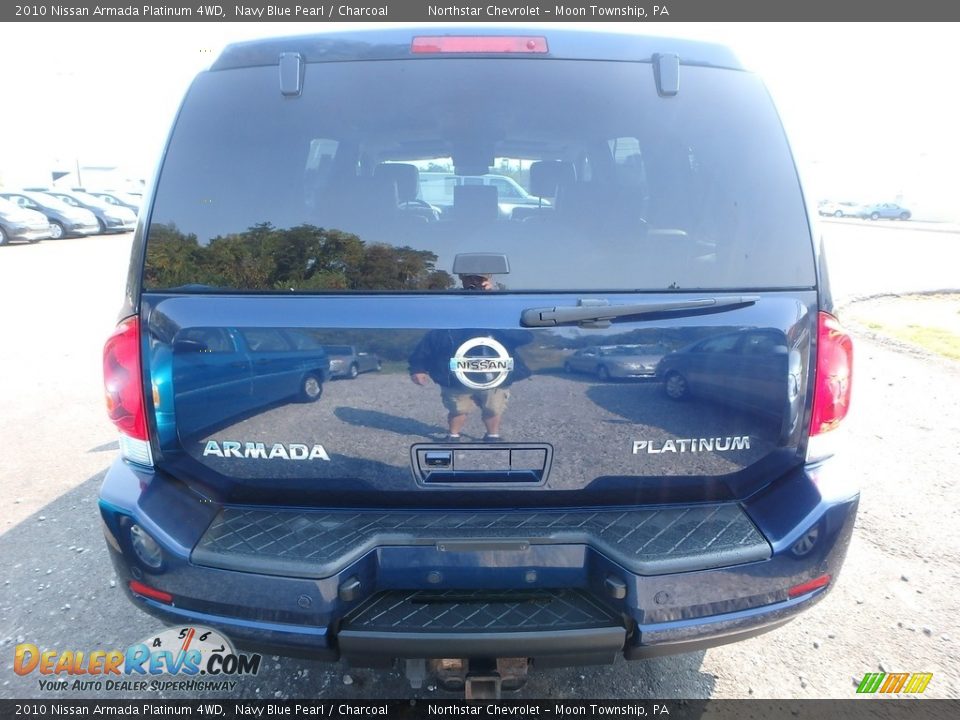 2010 Nissan Armada Platinum 4WD Navy Blue Pearl / Charcoal Photo #3