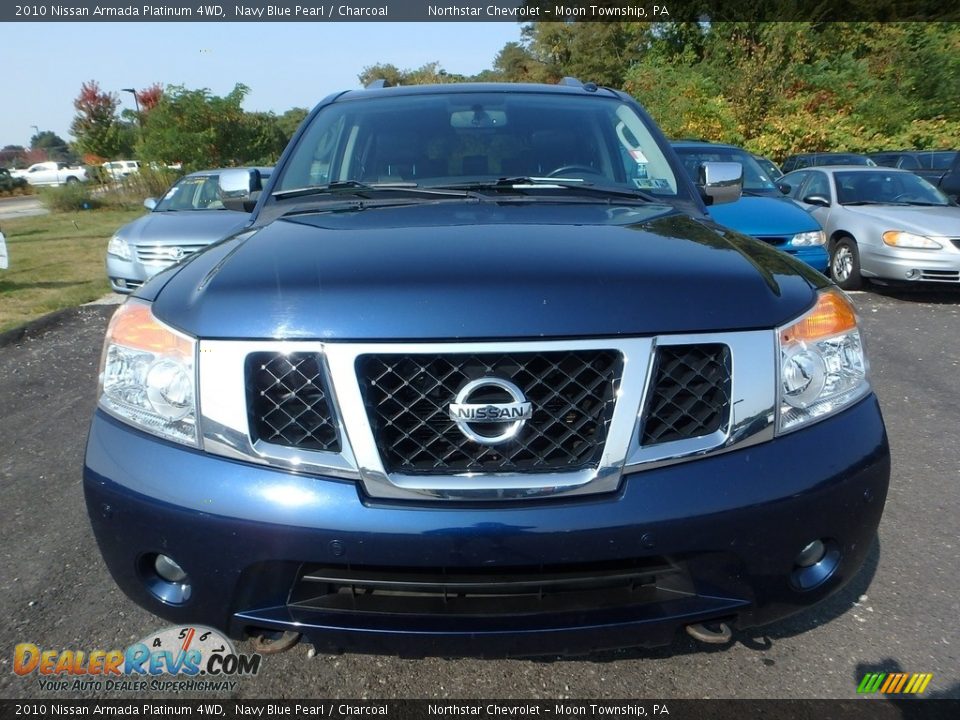 2010 Nissan Armada Platinum 4WD Navy Blue Pearl / Charcoal Photo #6