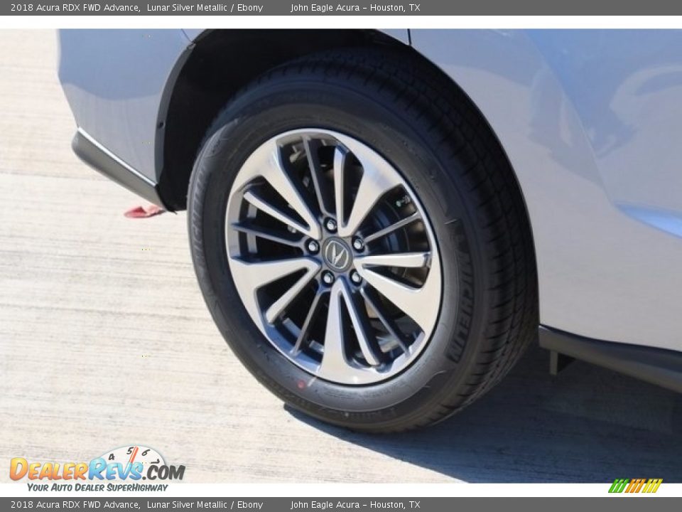 2018 Acura RDX FWD Advance Lunar Silver Metallic / Ebony Photo #10