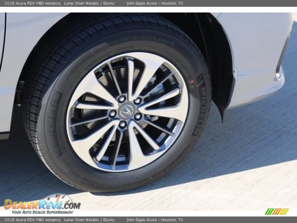 2018 Acura RDX FWD Advance Lunar Silver Metallic / Ebony Photo #11