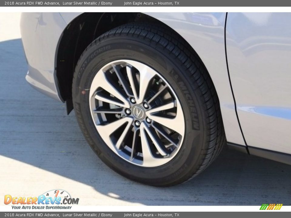 2018 Acura RDX FWD Advance Lunar Silver Metallic / Ebony Photo #12