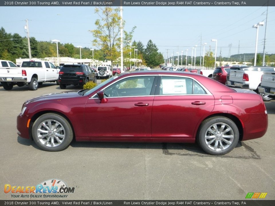 2018 Chrysler 300 Touring AWD Velvet Red Pearl / Black/Linen Photo #2