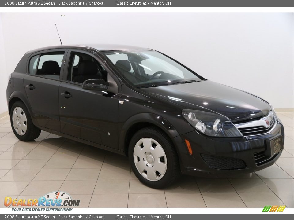 2008 Saturn Astra XE Sedan Black Sapphire / Charcoal Photo #1