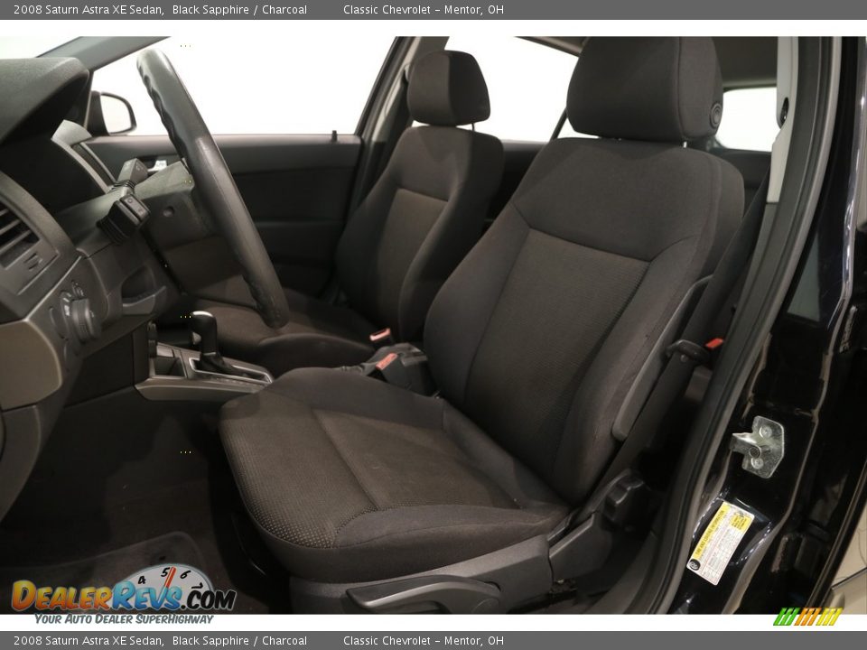 2008 Saturn Astra XE Sedan Black Sapphire / Charcoal Photo #5