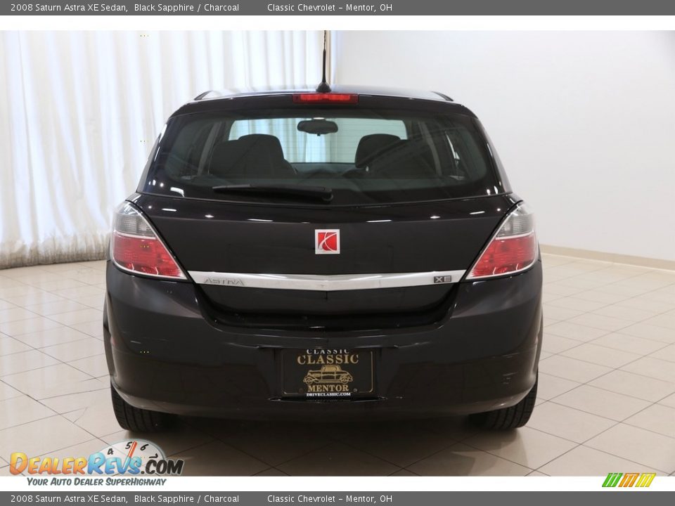 2008 Saturn Astra XE Sedan Black Sapphire / Charcoal Photo #13
