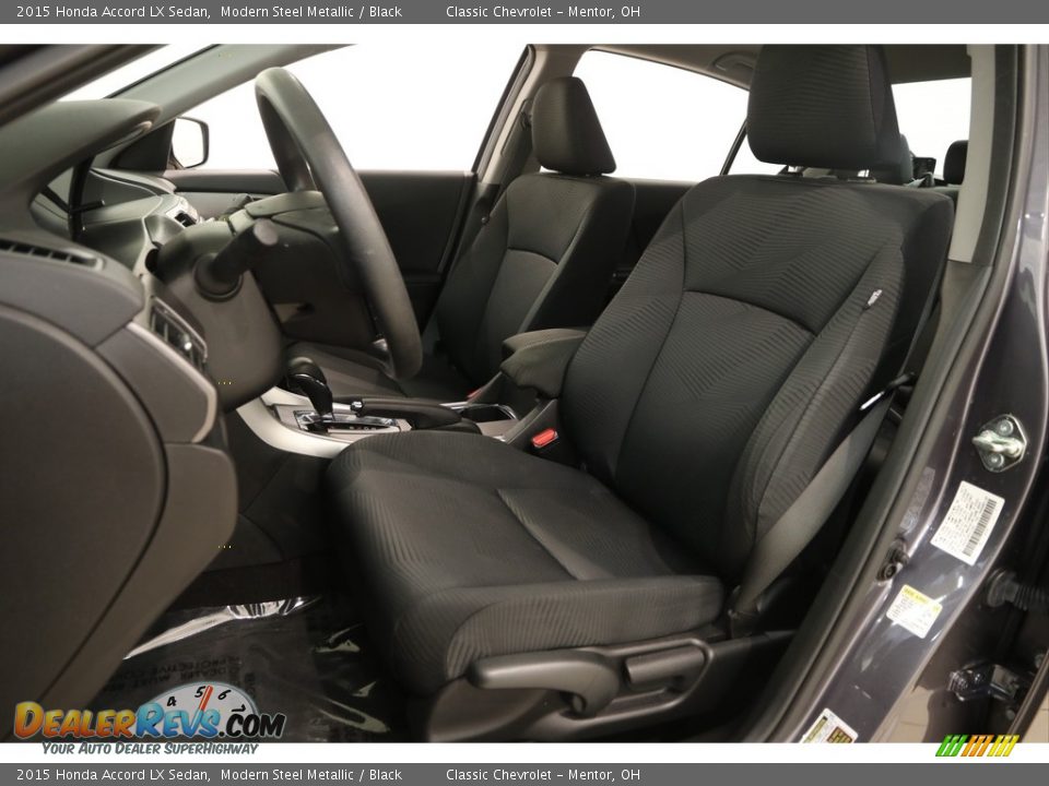 2015 Honda Accord LX Sedan Modern Steel Metallic / Black Photo #5