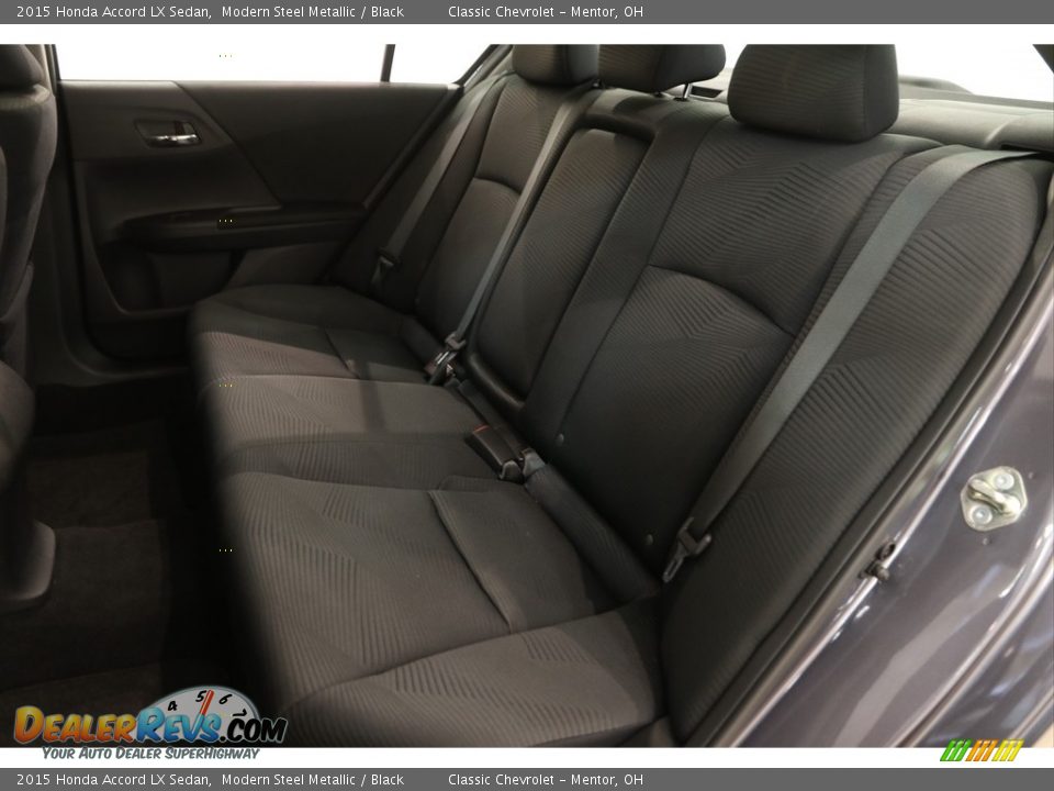 2015 Honda Accord LX Sedan Modern Steel Metallic / Black Photo #15