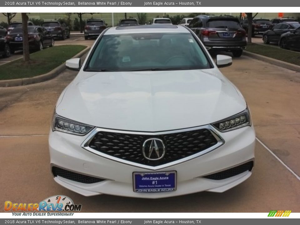 2018 Acura TLX V6 Technology Sedan Bellanova White Pearl / Ebony Photo #2
