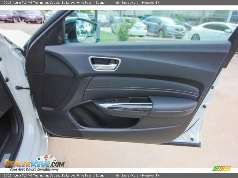 2018 Acura TLX V6 Technology Sedan Bellanova White Pearl / Ebony Photo #21