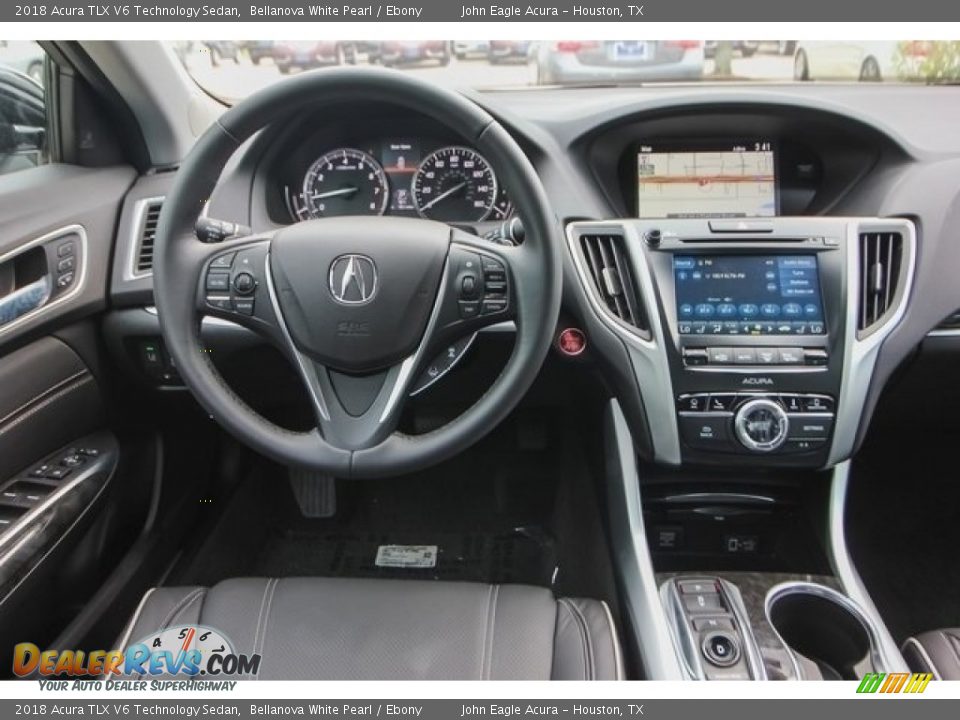 2018 Acura TLX V6 Technology Sedan Bellanova White Pearl / Ebony Photo #24