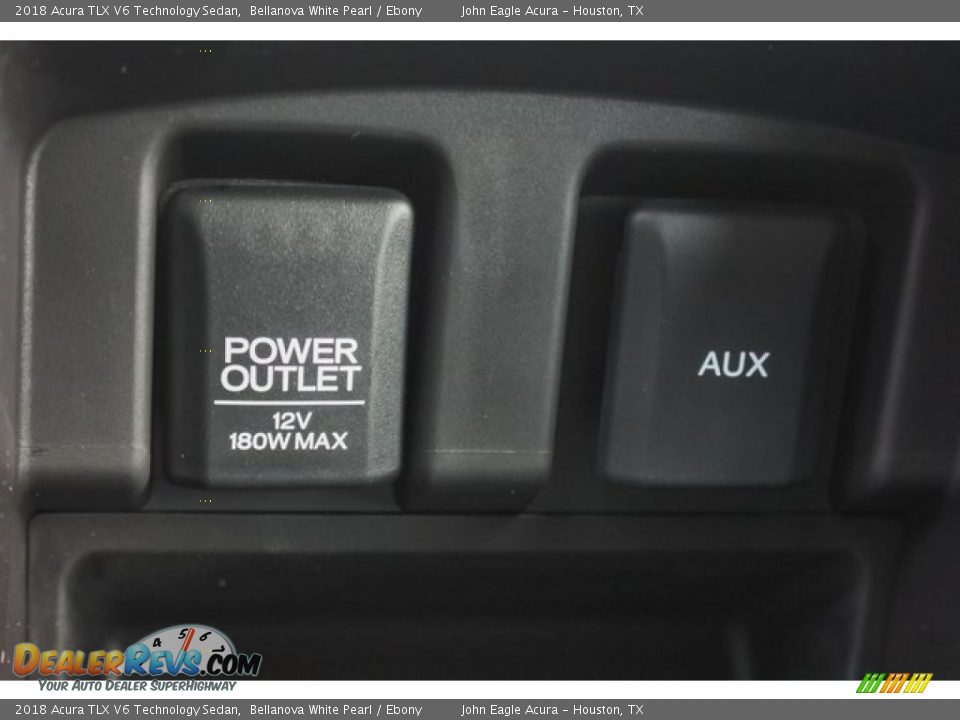 2018 Acura TLX V6 Technology Sedan Bellanova White Pearl / Ebony Photo #35