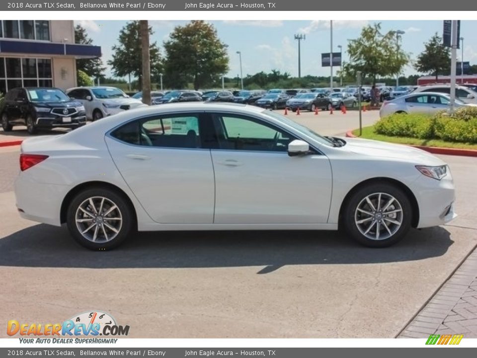 2018 Acura TLX Sedan Bellanova White Pearl / Ebony Photo #8