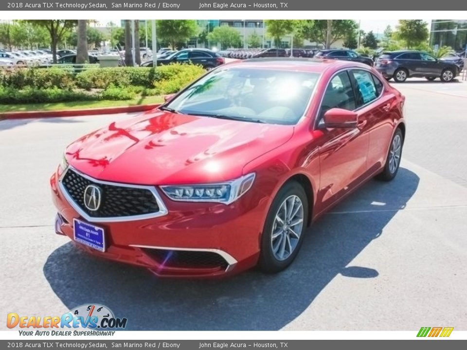 2018 Acura TLX Technology Sedan San Marino Red / Ebony Photo #3
