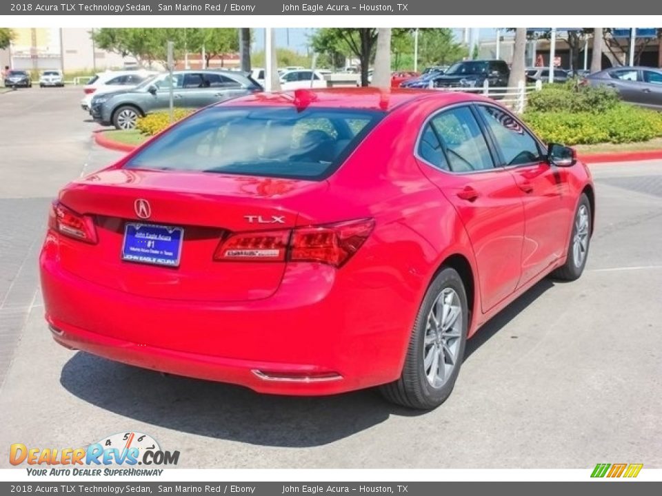 2018 Acura TLX Technology Sedan San Marino Red / Ebony Photo #7