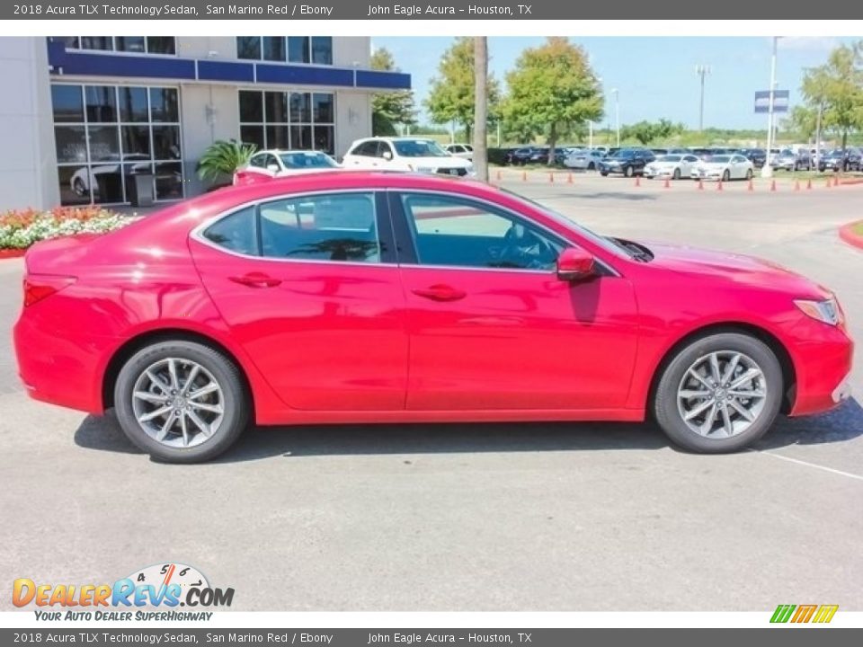 2018 Acura TLX Technology Sedan San Marino Red / Ebony Photo #8