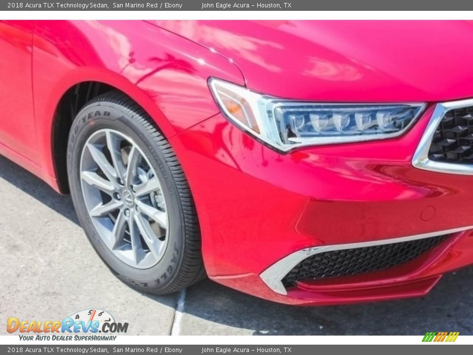 2018 Acura TLX Technology Sedan San Marino Red / Ebony Photo #10