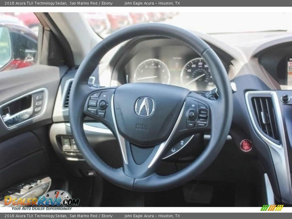 2018 Acura TLX Technology Sedan San Marino Red / Ebony Photo #29