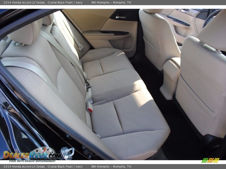 2014 Honda Accord LX Sedan Crystal Black Pearl / Ivory Photo #25