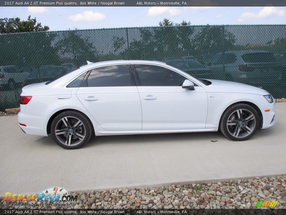 2017 Audi A4 2.0T Premium Plus quattro Ibis White / Nougat Brown Photo #2