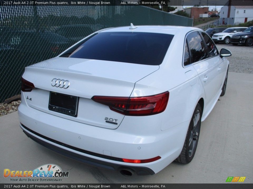 2017 Audi A4 2.0T Premium Plus quattro Ibis White / Nougat Brown Photo #3