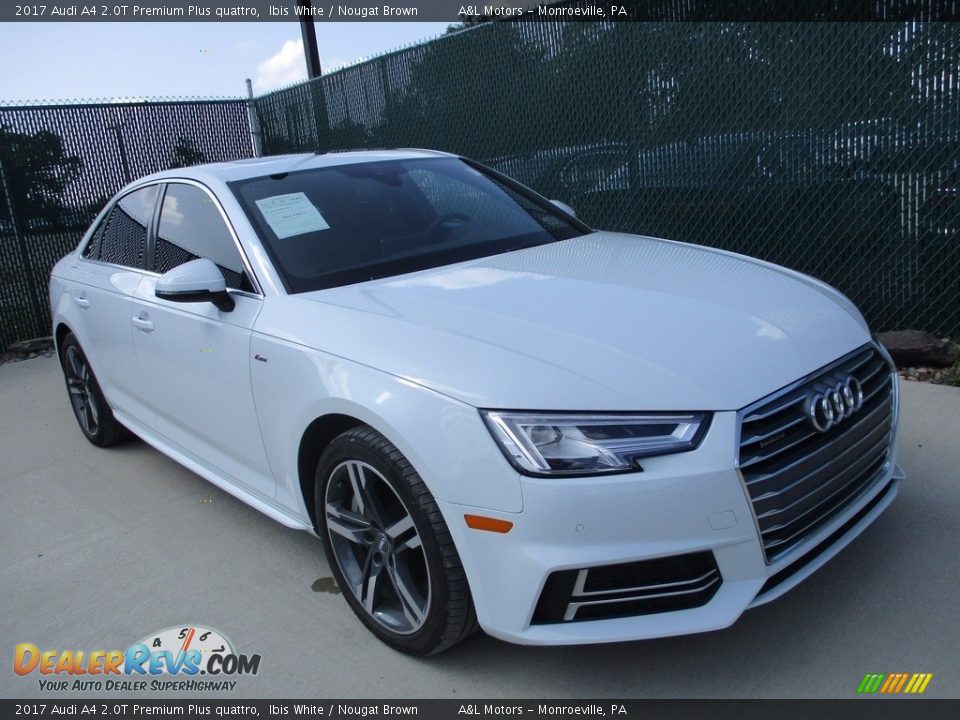 2017 Audi A4 2.0T Premium Plus quattro Ibis White / Nougat Brown Photo #7