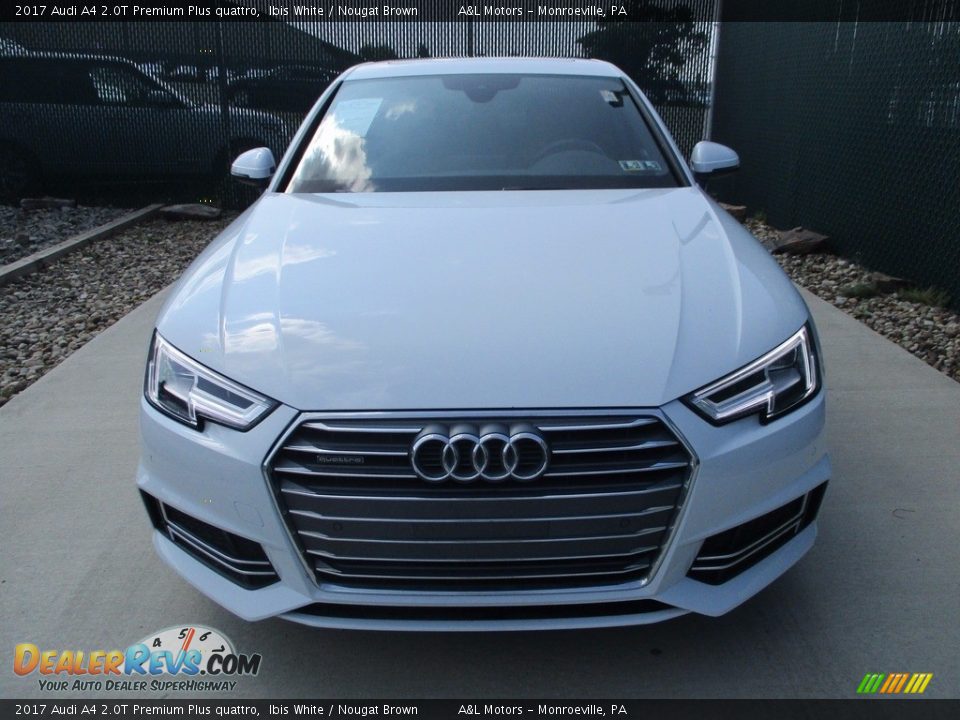 2017 Audi A4 2.0T Premium Plus quattro Ibis White / Nougat Brown Photo #8