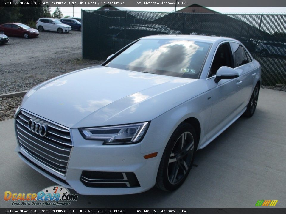 2017 Audi A4 2.0T Premium Plus quattro Ibis White / Nougat Brown Photo #9