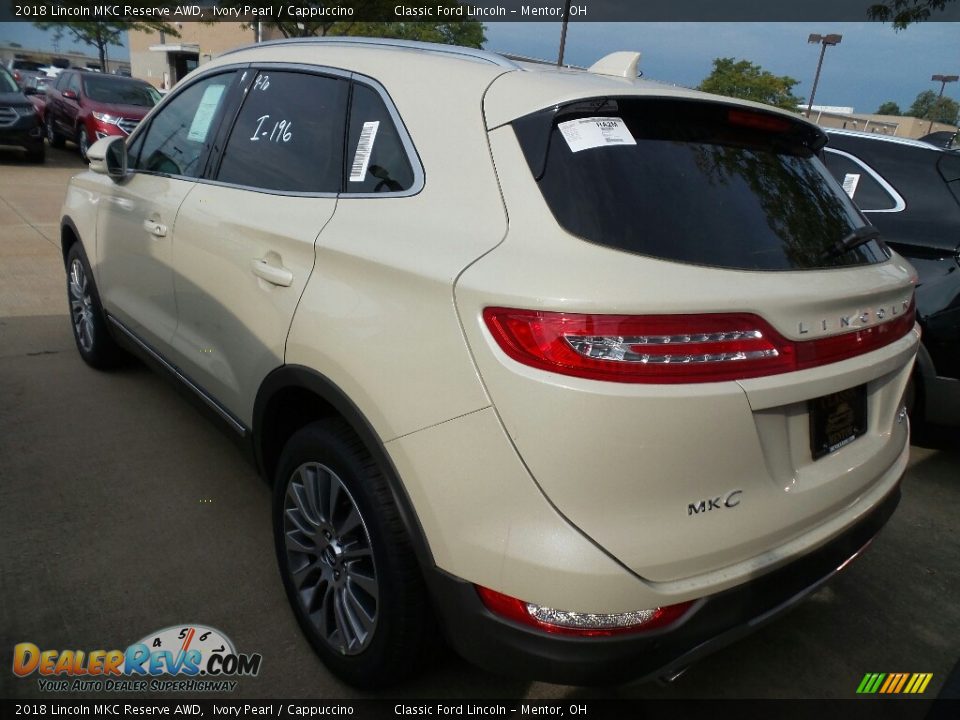 2018 Lincoln MKC Reserve AWD Ivory Pearl / Cappuccino Photo #3